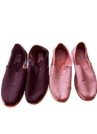 Текстильні еспадрильї сліпони bobs від skechers, розмір 40