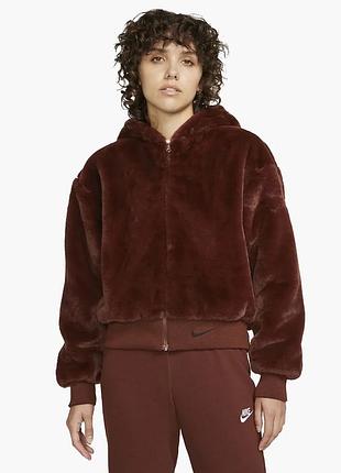 Urbanshop com ua куртка женская nike womens faux fur jacket brown dd5116-273 размеры запитуйте