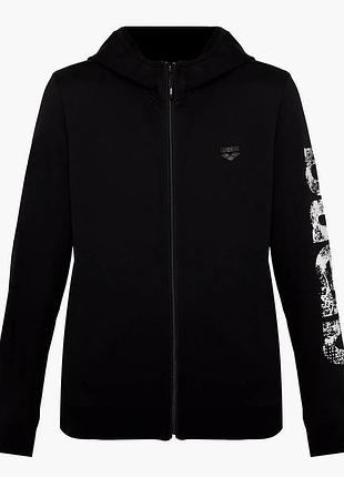 Urbanshop com ua толстовка жіноча arena brushed hooded f/z jacket black 007685-500 розміри запитуйте