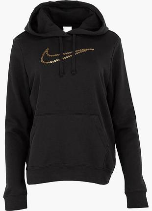 Urbanshop com ua худи женское nike club fleece shine po hoody black fb8763-010 размеры запиту