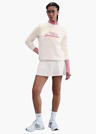 Urbanshop com ua лонгслів жіночий nike w nsw club flc gx std crew beige hv2342-133 розміри запитуйте