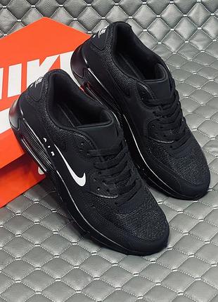 Nike air max 90 total black кроссовки найк аир макс весна найк 90 кросовки 40, 39