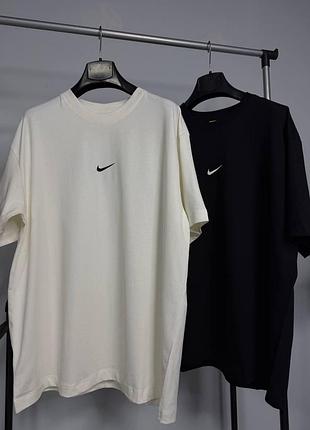Мужская футболка nike nocta - брендовая футболка найк нокта (черная, белая) черный, xl