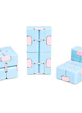 Антистресс кубик-трансформер infinity cube igr133(blue) пастельные цвета