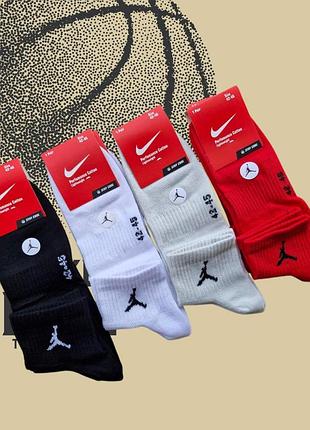Комплект мужских хлопковых носков средней высоты (4 штуки) размер 42-46 nike jordan 4
