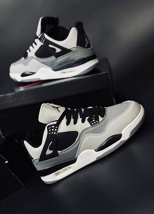 Кроссовки весенние nike jordan 4 retro кроссовки унисекс найк джордан ретро 4 кросовки джордан 45, 36