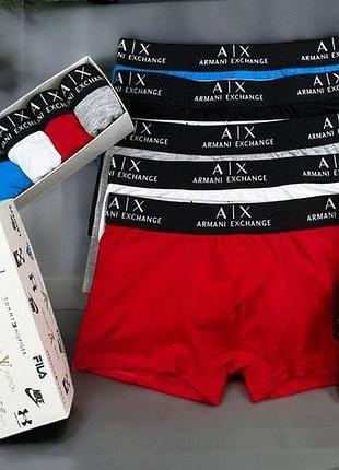 Трусы мужские боксеры emporio armani 5 шт набор в подарочной упаковке боксеры трусы чоловічі труси боксери xxl exz0