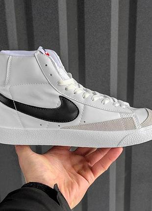 Кроссы nike blazer high белые для женщин найки блейзер удобные повседневные кожа женские 38