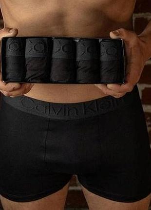 Боксеры трусы мужские calvin klein 5 шт набор в подарочной упаковке боксеры трусы чоловічі труси боксери xl exz0