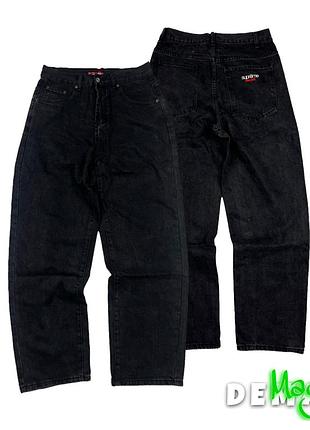 Чоловічі джинси supreme — чорні, сині, блакитні, розмір с-л чорний, s