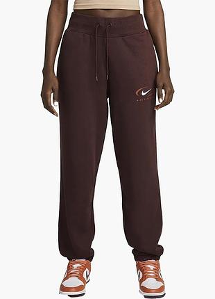 Urbanshop com ua брюки женские nike sportswear phoenix fleece oversized high-waisted pants brown fn7716-227 размеры запитуйте