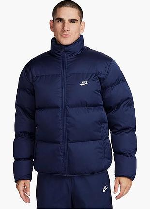 Пуховик чоловічий nike sportswear club puffer jacket blue fb7368-410 m