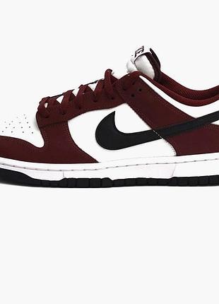 Кросівки чоловічі nike dunk low white/bordo fz4616-600 44.5
