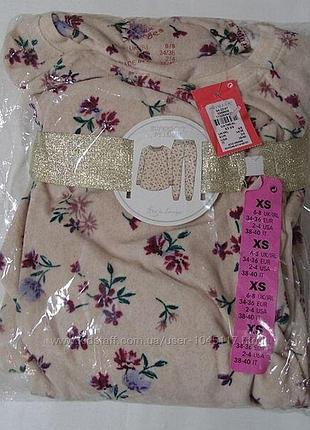 Пижама домашний костюм primark supersoft pyjamas xs 6-8