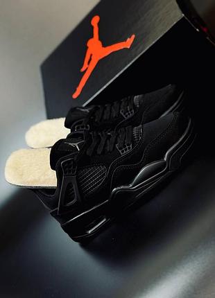 Кроссовки зимние nike jordan 4 retro кроссовки унисекс найк джордан ретро 4 кросовки джордан 39, 37
