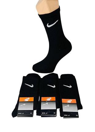 Набір високих шкарпеток з 12 пар nike рр 41-47 чорні шкарпетки шкарпетки для чоловіків