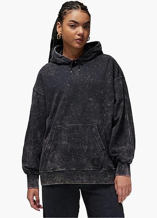 Urbanshop com ua худі жіноче air jordan flight fleece washed hoodie black fn5738-010 розміри запитуйте