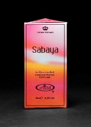 Масляные духи sabaya al-rehab - аромат раскрывается нотами амбры с нежностью цветов 6 мл
