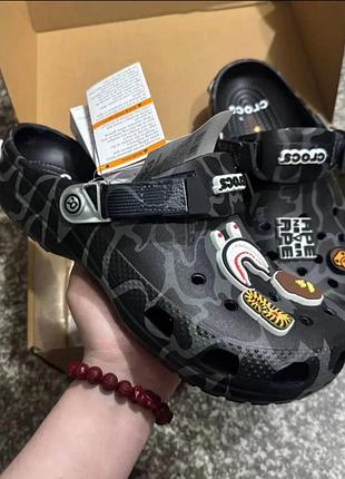 Тапки crocs x bape