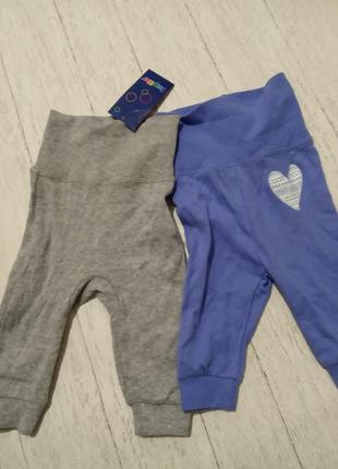 Новий набір штанців для малюків lupilu на 0-2 міс. р. 50/56