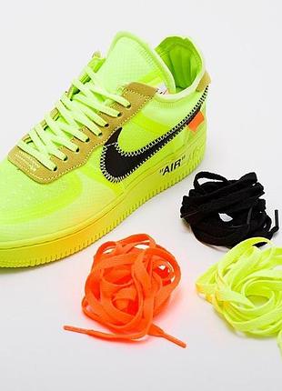 Кроссовки мужские текстиль салатовые nike x off-white air force 1 low размер 42