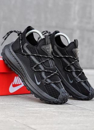 Осінні чоловічі кросівки nike acg mountain fly gore-tex мембрана чорні, чоловічі кросівки найк с вологозахистом