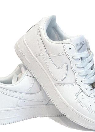 Кроссовки мужские nike air force 1 low, найк аир форсе натуральная кожа, молодежные кроссовки 46