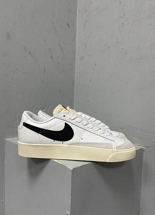Жіночі кросівки nike blazer 77 low білі шкіряні для жінок зручні