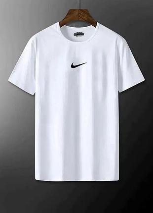 Біла футболка loys nike logo білі футболки найк унісекс xl