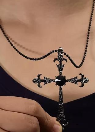 Підвіска з хрестом gothic / goth, victorian