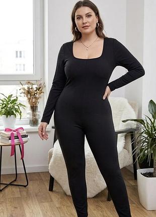 Жіночий комбінезон у рубчик l/xl ✨ стильний та комфортний