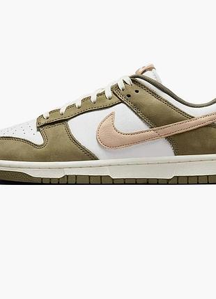 Кросівки чоловічі nike dunk low retro prm medium olive white/olive fq8250-200 44