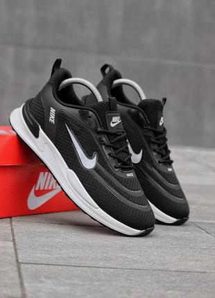 Осенние мужские кроссовки nike черные весенние сетка, мужские кроссовки найк текстильные сетка для бега 41
