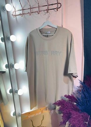 Футболка burberry бежевая