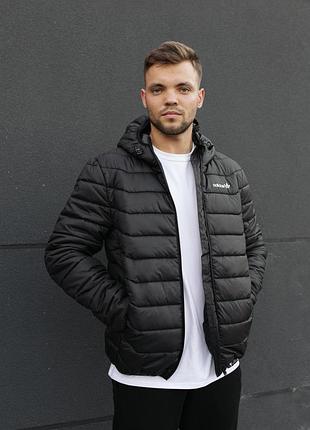 Мужская зимняя куртка adidas черная короткая с капюшоном пуховик адидас xl