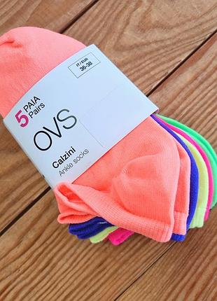 Женские низкие носки ovs, 5 пар, размер 36-38