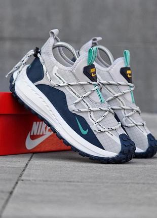 Осенние мужские кроссовки nike acg mountain fly gore-tex мембрана серые, мужские кроссовки найк с влагозащитой