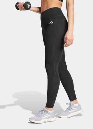 Легінси adidas optime essentials чорні спортивні тайси оригінал адідас