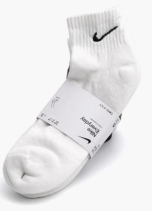 Шкарпетки унісекс nike u nk everyday cush ankle (3 пари, утеплені) white sx7667-100 34-38