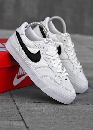 Осенние мужские кроссовки nike sb force белые кожаные весенние, мужские кроссовки найк сб форс осень демисезонные