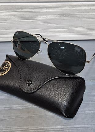 Окуляри ray ban 3025 silver grey линза 62