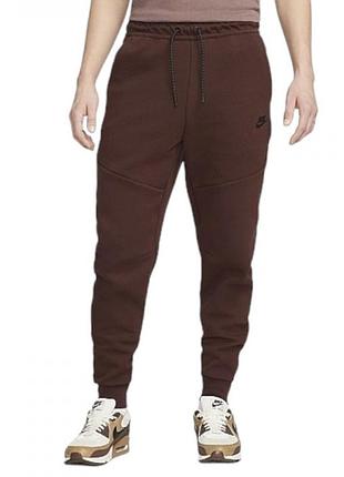 Штани чоловічі спортивні nike sportswear tech fleece brown cu4495-227