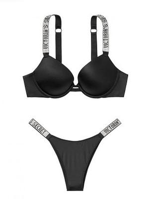 Комплект нижньої білизни victoria`s secret зі стразами 85c