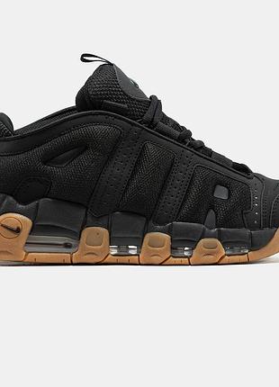 Чоловічі кросівки nike air more uptempo low чорні оригінальні