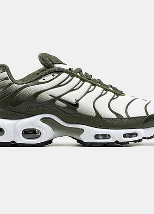 Чоловічі кросівки nike air max tn plus білий зелений оригінальні 41