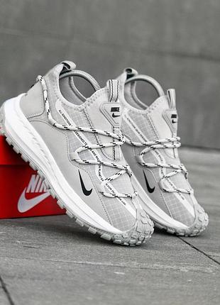 Осінні чоловічі кросівки nike acg mountain fly gore-tex мембрана сірі, чоловічі кросівки найк з вологозахистом