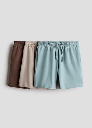 Набор базовых трикотажных шорт h&amp;m (3 шт.) | детские шорты для мальчика
