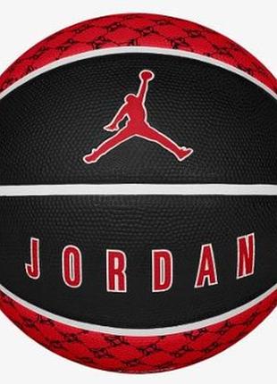 М'яч баскетбольний nike jordan playground 2.0 8p deflated white/fire red size 7
