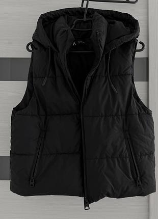 Жилетка zara жіноча чорна