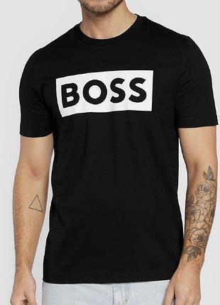 Футболка loys hugo хуго черная качественная 100% хлопок s